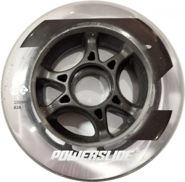 POWERSLIDE Inline Skate Rollen Set 110mm 83a clear-black 6er Set