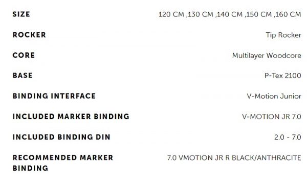 VÖLKL Ski Set RACETIGER Jr  Pro + Bindung  Marker VMotion 7.0