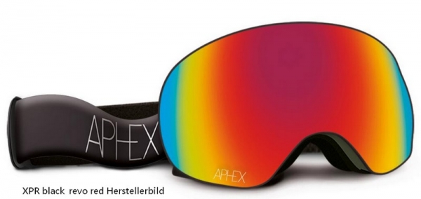 APHEX Goggle EXPLORER black  revo red 25 + yellow 54