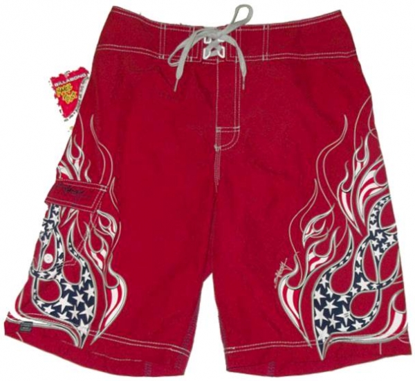 BILLABONG Board Short AMERICAN BAD ASS red