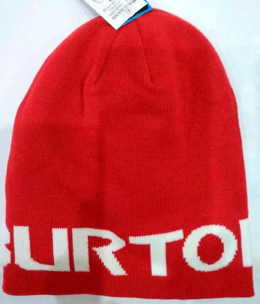 BURTON men Billboard Slouch Beanie white red reverse