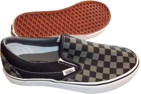 VANS Classic Slip On black pewter checkerboard