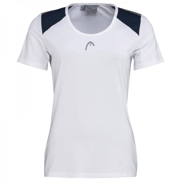 HEAD women Club 22 Tech T-Shirt  white dark blue