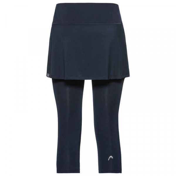 HEAD women Club 3/4 Tights  SKORT  dark blue