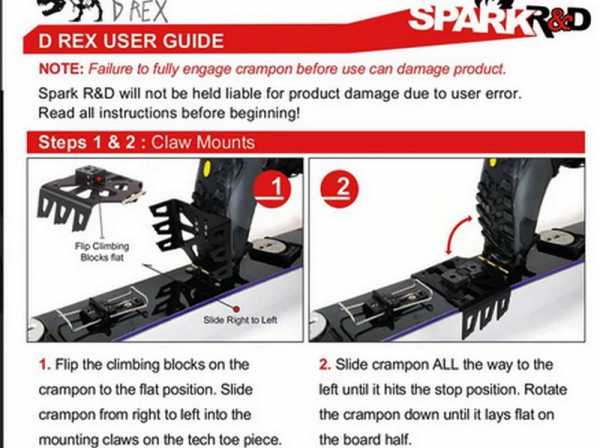 SPARK  Crampon D REX  R (regular) black