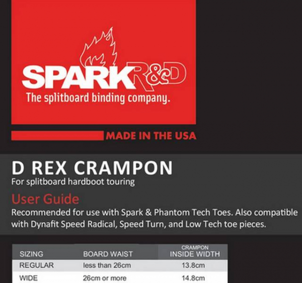SPARK  Crampon D REX  R (regular) black