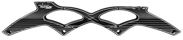 POWERSLIDE Schiene DOUBLE X 4x110 195mm across black