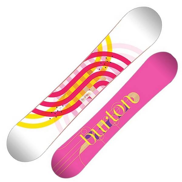 BURTON women Snowboard FEATHER easy V-Rocker white 3d