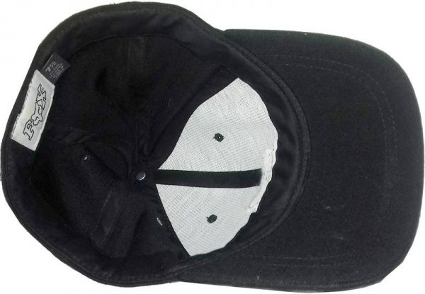 FOX Cap black  white logo stick