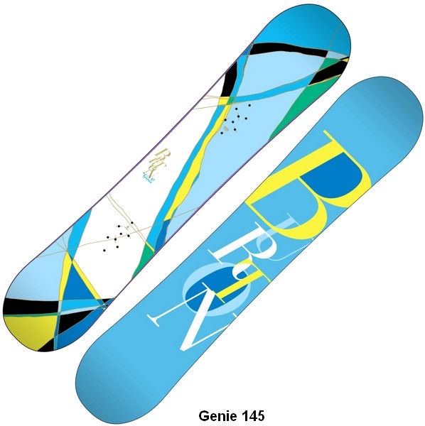 BURTON women Snowboard GENIE women V-Rocker white 3D