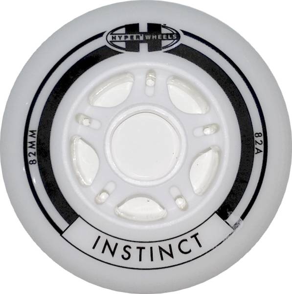 HYPER Inline Skate Rolle INSTINCT  white white  82mm 82a 8er Set