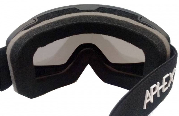 APHEX Goggle KEPLER JR black  silver 18 + yellow 54