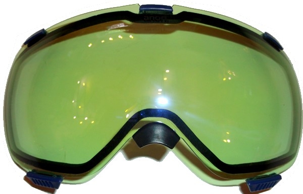 ANON Goggle M1 black  silver solex 18 + blue lagoon lens