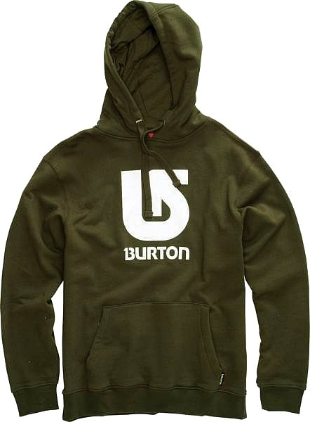 BURTON Vertical Logo FLEECE HOODIE mocha