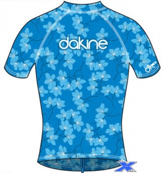 DAKINE Rush Guard MIA girl cyan SS