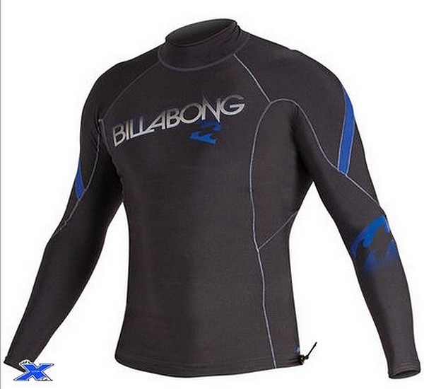 BILLABONG Rush Guard MICRO LITE TECH men LS  graphite royal