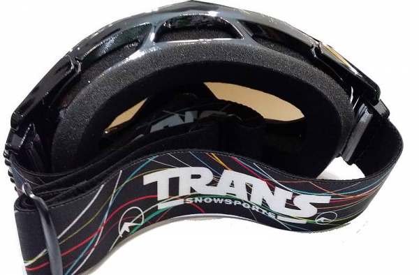 TRANS Goggle PARK black  gold mirror 25