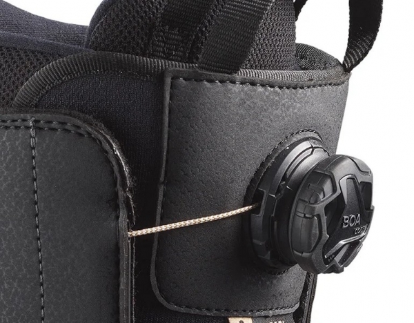 SALOMON women Boot PEARL BOA black white gold