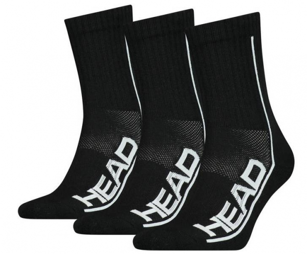 HEAD Performance Short Crew Socks black 3er Pack