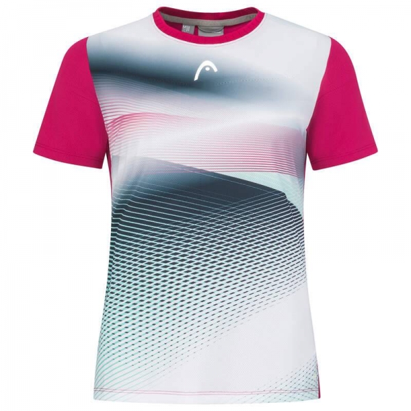 HEAD women T-Shirt PERFORMANCE  mulberry print