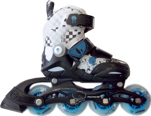 POWERSLIDE Inline Skates PHUZION Kid  black white blue Gr. 33-36