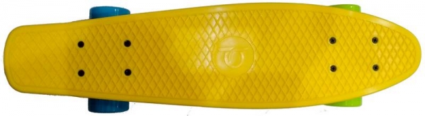 PLAYLIFE Skateboard VINYL 22.5 x 6 inch  57cm x 15cm YELLOW