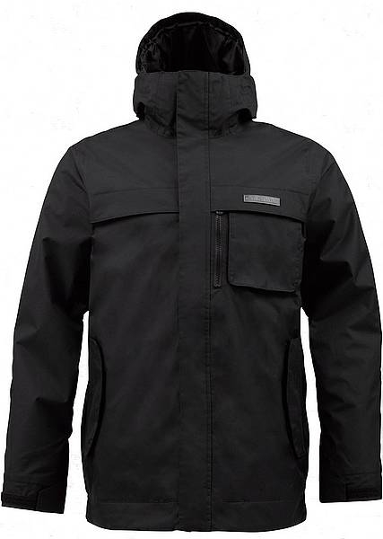 BURTON Men POACHER Jacket black  process logo stick black