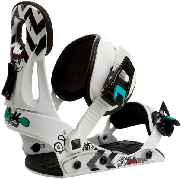 RIDE Snowboard Bindung MICRO kid  black white