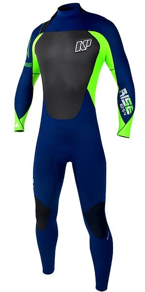 NP Surf Steamer RISE 5/4/3 GB back zip  blue green  LS men