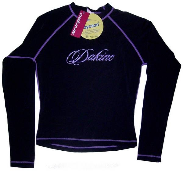 DAKINE Rush Guard Girls black violet LS