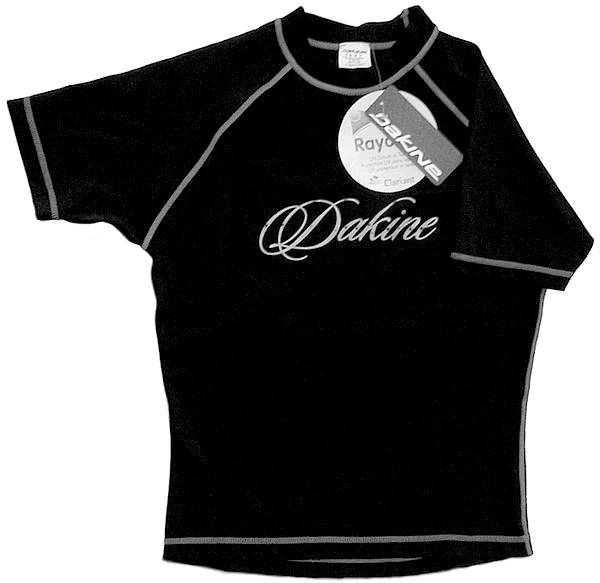 DAKINE Rush Guard Girls  black white SS