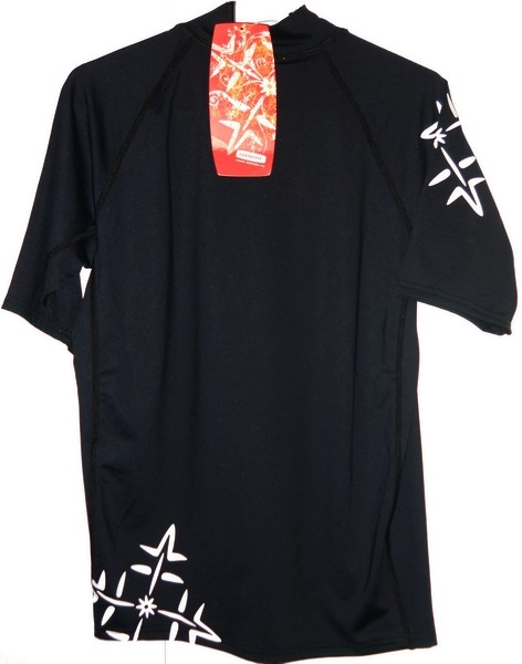 OXBOW Rush Guard  black  4-Flower  SS