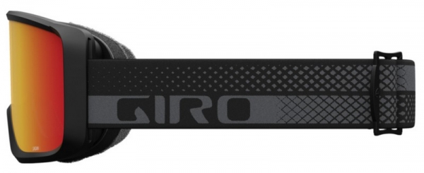 GIRO Goggle SAGEN black & grey flow   amber scarlet 39  + yellow lens 84