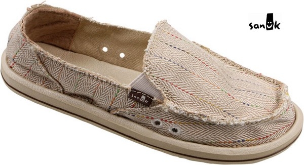 SANUK Women Sandals Sidewalk Surfers DONNA cream