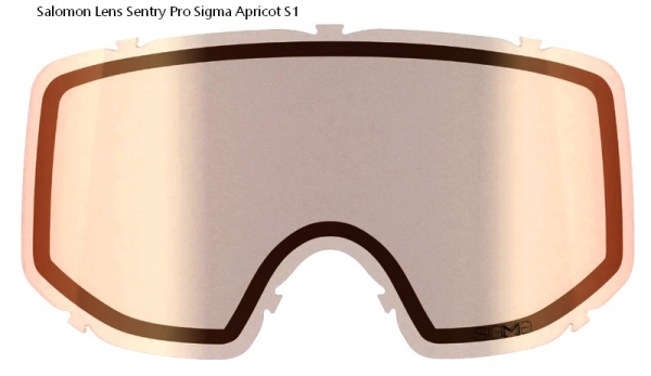 SALOMON Snow Goggle SENTRY PRO SIGMA rainy day Lens: black gold + apricot