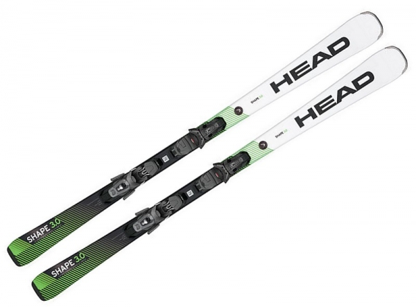 HEAD Ski Set SHAPE 3.0 + Bindung PRD 10 GW  white green