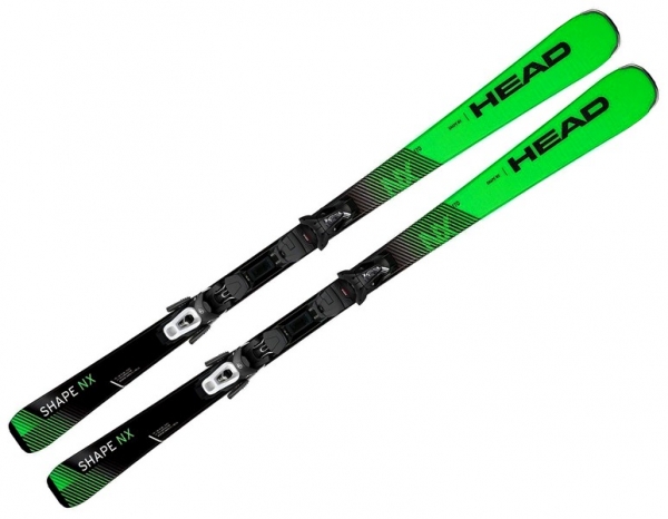 HEAD Ski Set SHAPE NX R LYT  neon green + Bindung PRD 11 GW black white