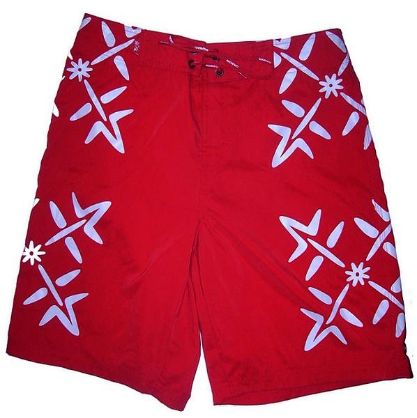 OXBOW Board Short 4 Flower  red