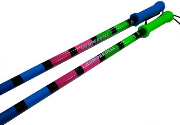 KOMPERDELL Ski Stock SLOPESTYLE  EVA  lime pink blue