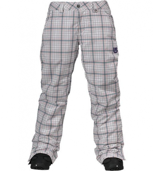 BURTON Women SOCIETY Pant  bright white line plaid