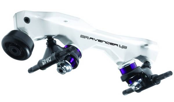 SUREGRIP Rollerskate / Quad PLATE Avenger white magnesium Size 2