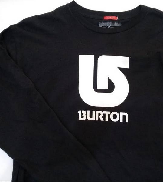 BURTON T-Shirt 1/1 Vertical Logo Farbe: black  slim fit