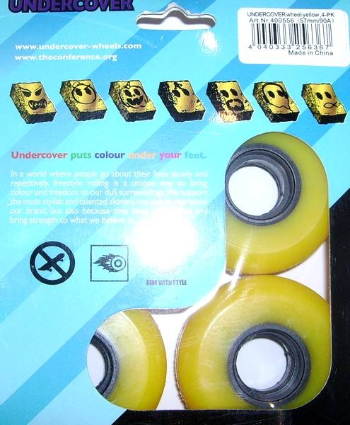 UNDERCOVER Inline Rolle green  57mm 88a 4er Set