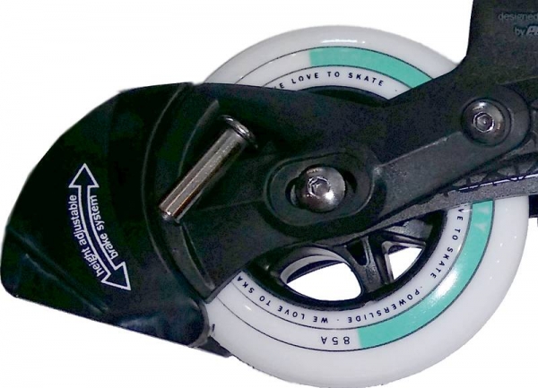 POWERSLIDE Frame Set UNITY black-mint  4 x 100 brake