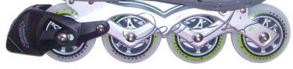 POWERSLIDE Frame Set Vi  Alu emboss 4 x 84  80mm infinity