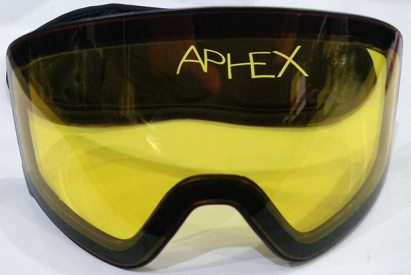 APHEX Goggle KEPLER JR black  silver 18 + yellow 54