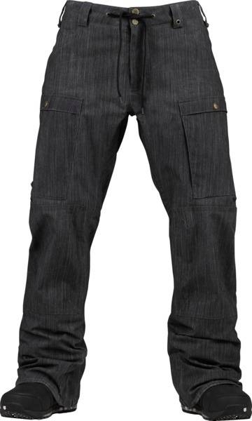 BURTON men WIGGLE WAGON Pants  waxed denim