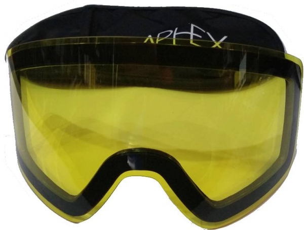 APHEX Goggle EXPLORER black  revo red 25 + yellow 54